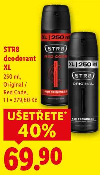 STR8 deodorant XL, 250 ml