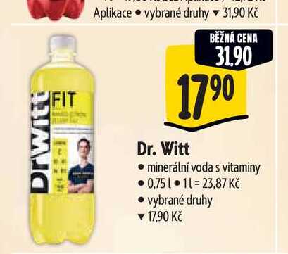 Dr. Witt  minerální voda s vitaminy 0,75 l