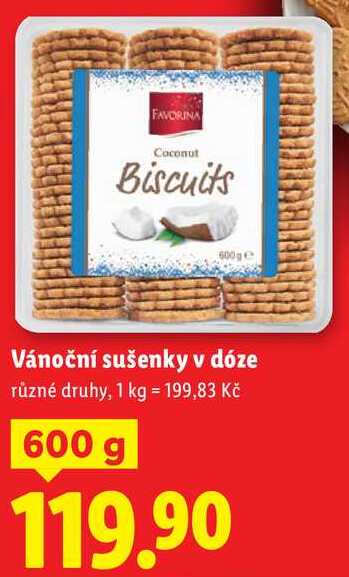 Vánoční sušenky v dóze, 600 g
