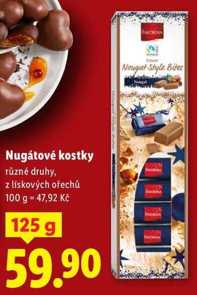 Nugátové kostky, 125 g