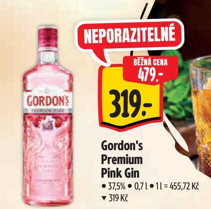 Gordon's Premium Pink Gin 37,5% 0,7 l
