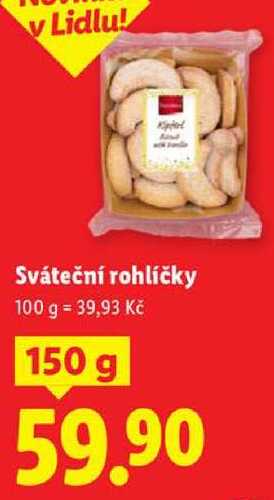 Sváteční rohlíčky, 150 g
