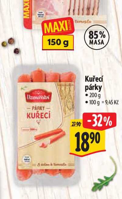 Kuřecí párky 200 g