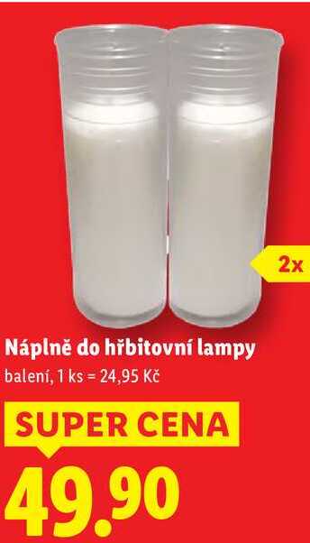 Náplně do hřbitovní lampy