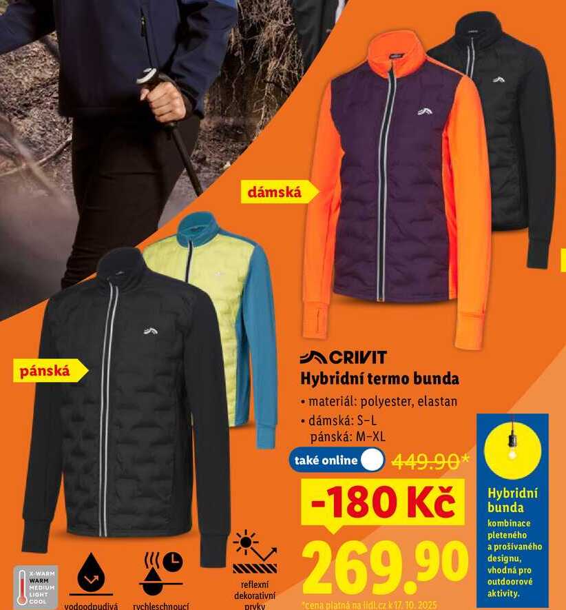 Hybridní termo bunda