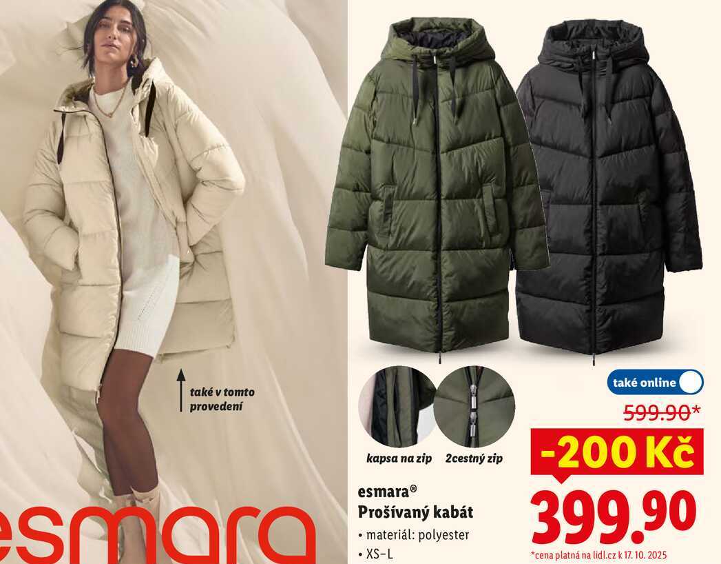 esmara Prošívaný kabát