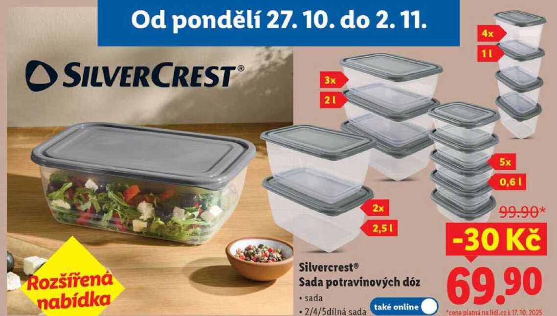 Silvercrest Sada potravinových dóz