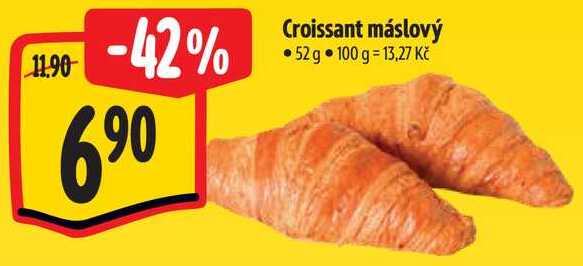 Croissant máslový, 52 g 