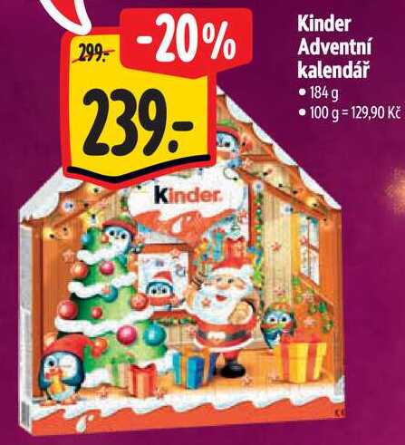 Kinder Kinder Adventní kalendář, 184 g