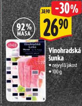 Vinohradská šunka, 100 g