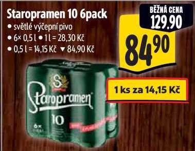 Staropramen 10 6pack, 6x 0,5