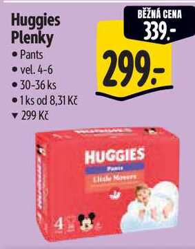 Huggies Plenky, 30-36 ks