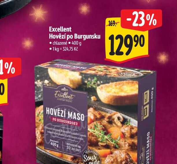 Excellent Hovězí po Burgunsku chlazené 400 g