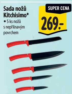 Sada nožů Kitchisimo, 5 ks
