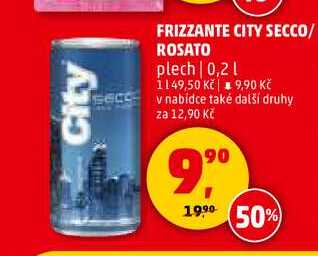 FRIZZANTE CITY SECCO/ROSATO, 0,2 l