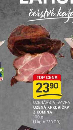 UZENÁ KRKOVIČKA Z KOMÍNA 100 g