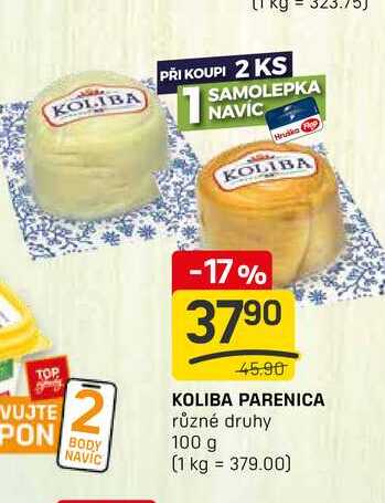 KOLIBA PARENICA různé druhy 100 g