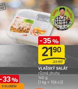 VLAŠSKÝ SALÁT různé druhy 140 g