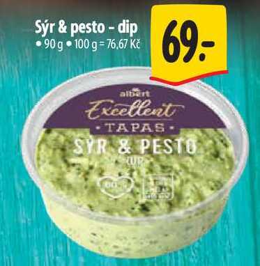 Sýr & pesto - dip, 90 g