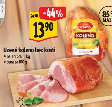 Uzené koleno bez kosti, cena za 100 g