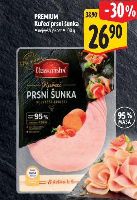 PREMIUM Kuřecí prsní šunka  100 g