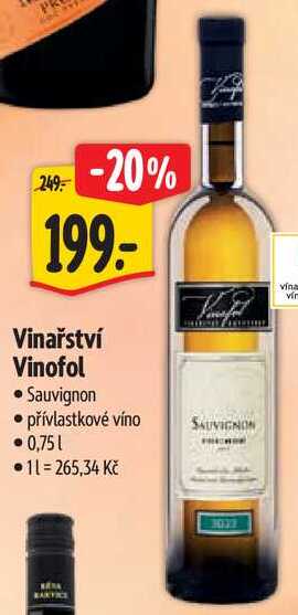 Vinařství Vinofol, 0,75 l