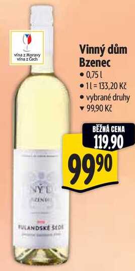 Vinný dům Bzenec, 0,75 l