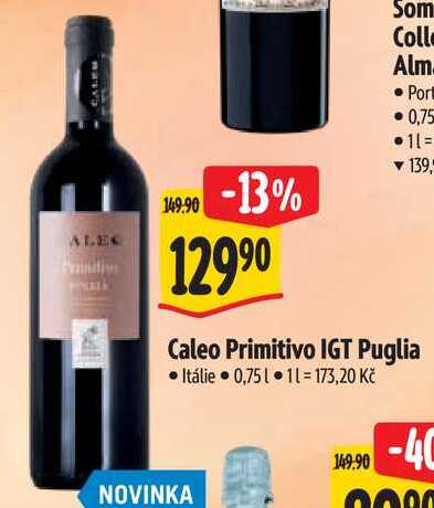 Caleo Primitivo IGT Puglia, 0,75 l