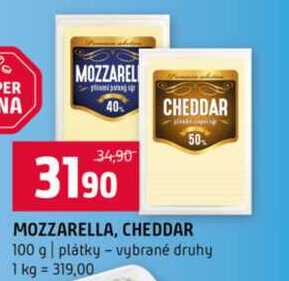 MOZZARELLA, CHEDDAR 100 g