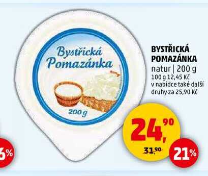 BYSTŘICKÁ POMAZÁNKA natur, 200 g