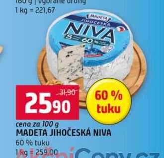MADETA JIHOČESKÁ NIVA 100 g