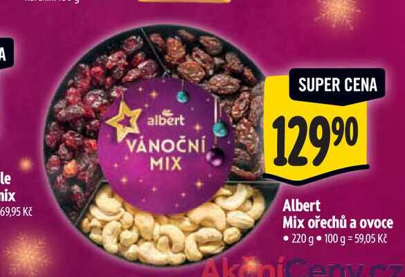 Albert Mix ořechů a ovoce 220 g