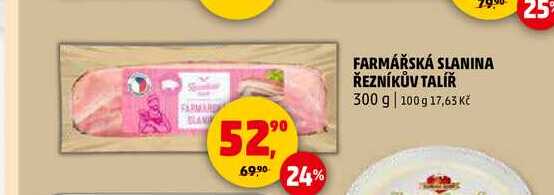 FARMÁŘSKÁ SLANINA ŘEZNÍKŮV TALÍŘ, 300 g