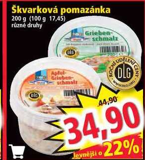 Škvarková pomazánka, 200 g