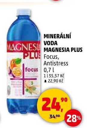 MINERÁLNÍ VODA MAGNESIA PLUS, 0,7 l