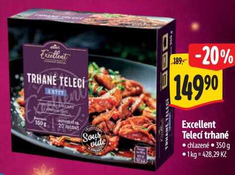 Excellent Telecí trhané, 350 g