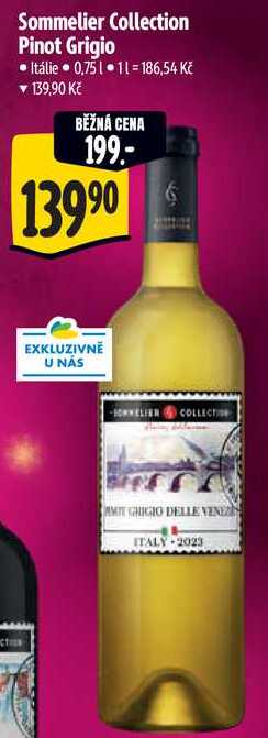 Sommelier Collection Pinot Grigio, 0,75 l