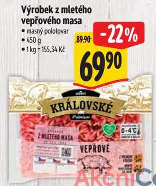 Výrobek z mletého vepřového masa, 450 g