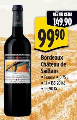 Bordeaux Château de Saillans, 0,75 l