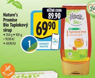Nature's Promise Bio Tapiokový sirup, 350 g