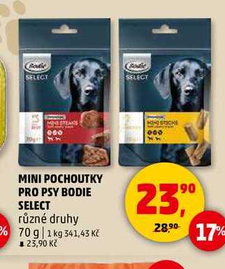 MINI POCHOUTKY PRO PSY BODIE SELECT, 70 g