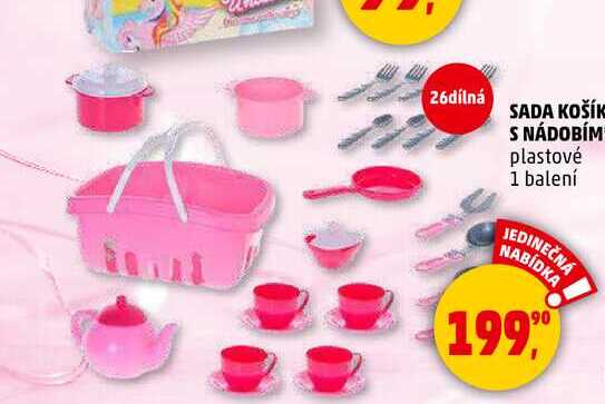 SADA KOŠÍK S NÁDOBÍM, 1 balení 