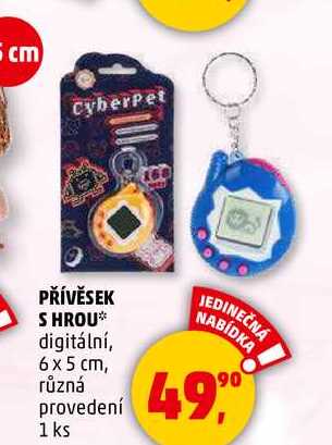 PŘÍVĚSEK S HROU, 1 ks