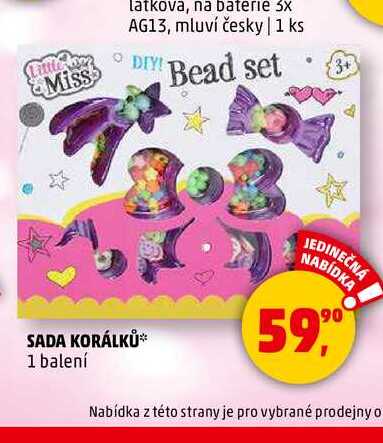 SADA KORÁLKŮ, 1 balení