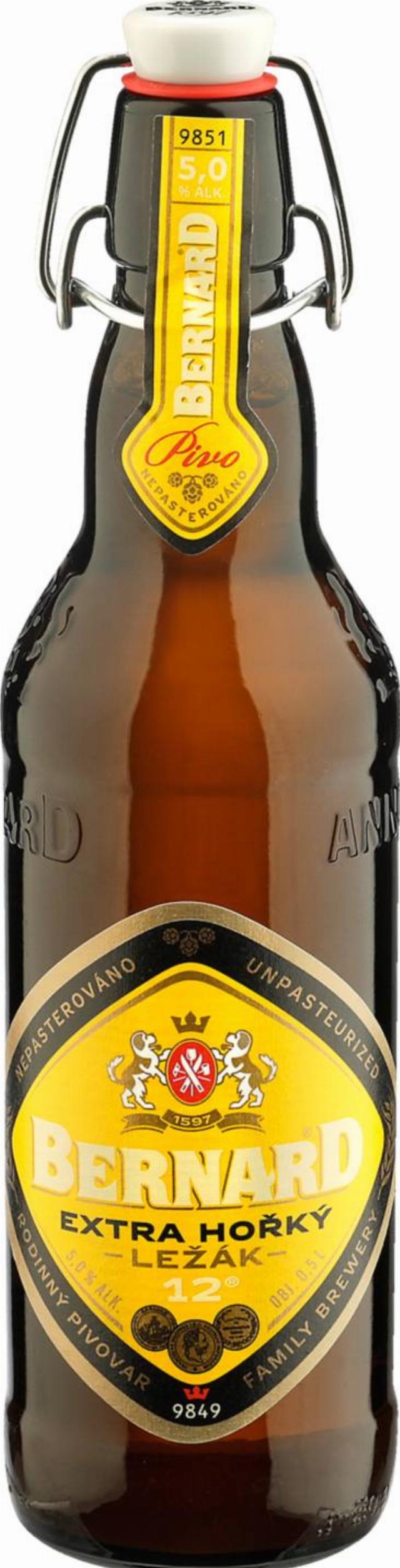 Bernard 12° extra hořký světlý ležák 0,5l