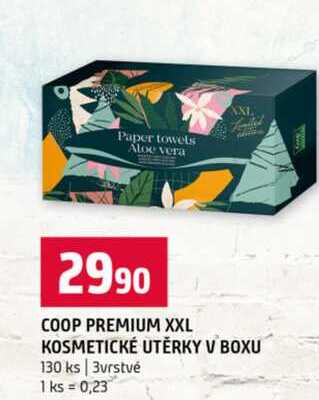 COOP PREMIUM XXL KOSMETICKÉ UTĚRKY V BOXU 130 ks
