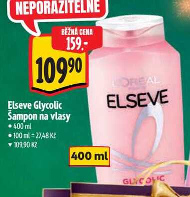 Elseve Glycolic Šampon na vlasy, 400 ml