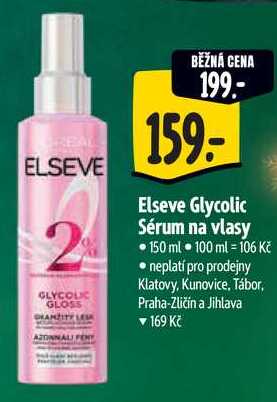 Elseve Glycolic Sérum na vlasy, 150 ml