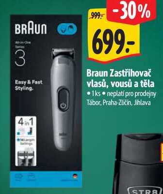 Braun Zastřihovač vlasů, vousů a těla