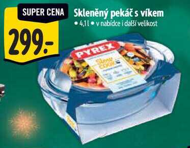 Skleněný pekáč s víkem